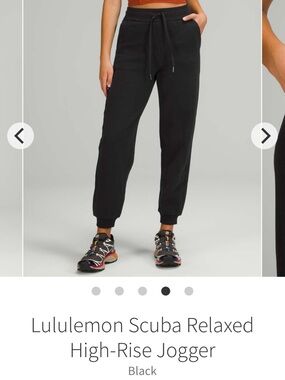 lululemon athletica Black Scuba Relaxed High-Rise Joggers